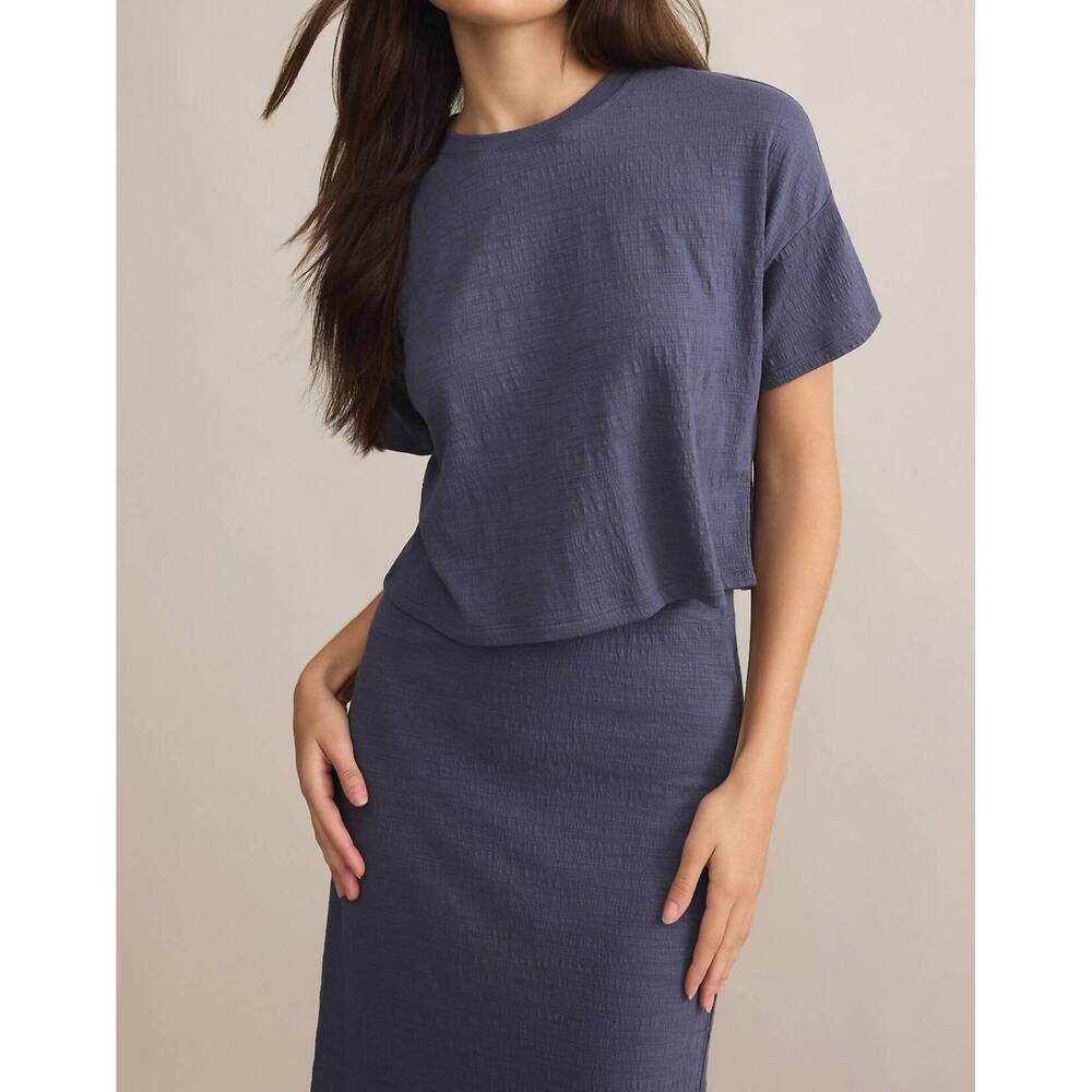 NEW Z SUPPLY sway textured tee in blue